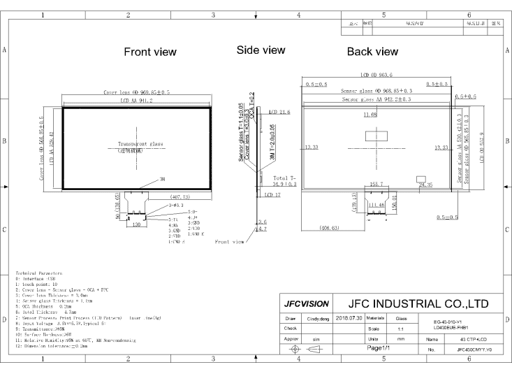  FHD USB Touch Screen Manufacturers