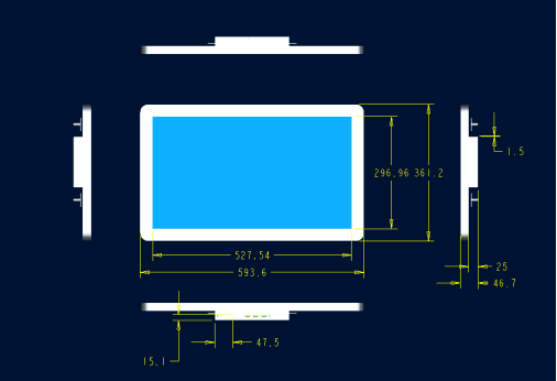 4K capacitive touch screen monitor, hdmi touchscreen monitor