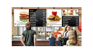 Application of Digital Signage in Fast Service Restaurants