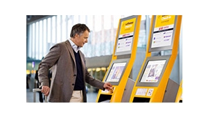 LCD Touch Screen Self-Service-Kiosk in The Ticketing Solution