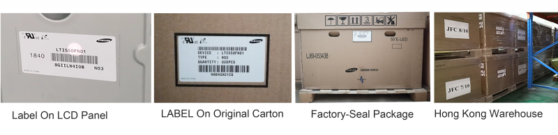 Lable of LCD Display panel LTI550FN01