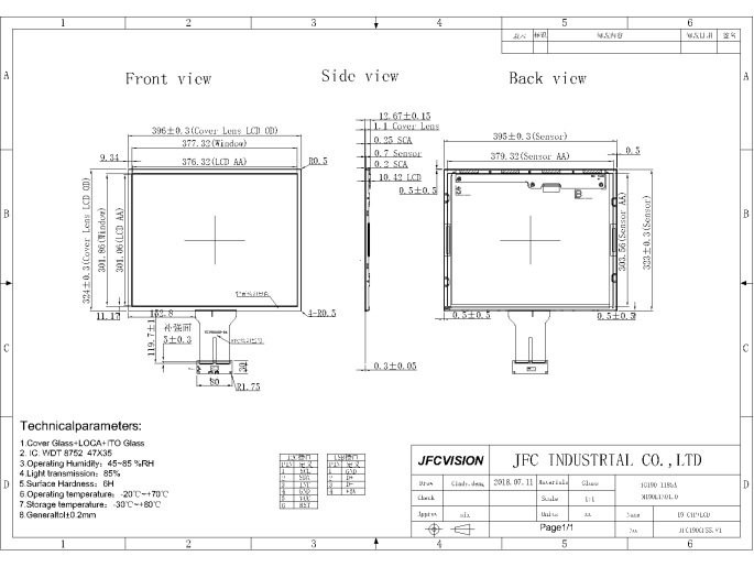 19 inch Touch Panel